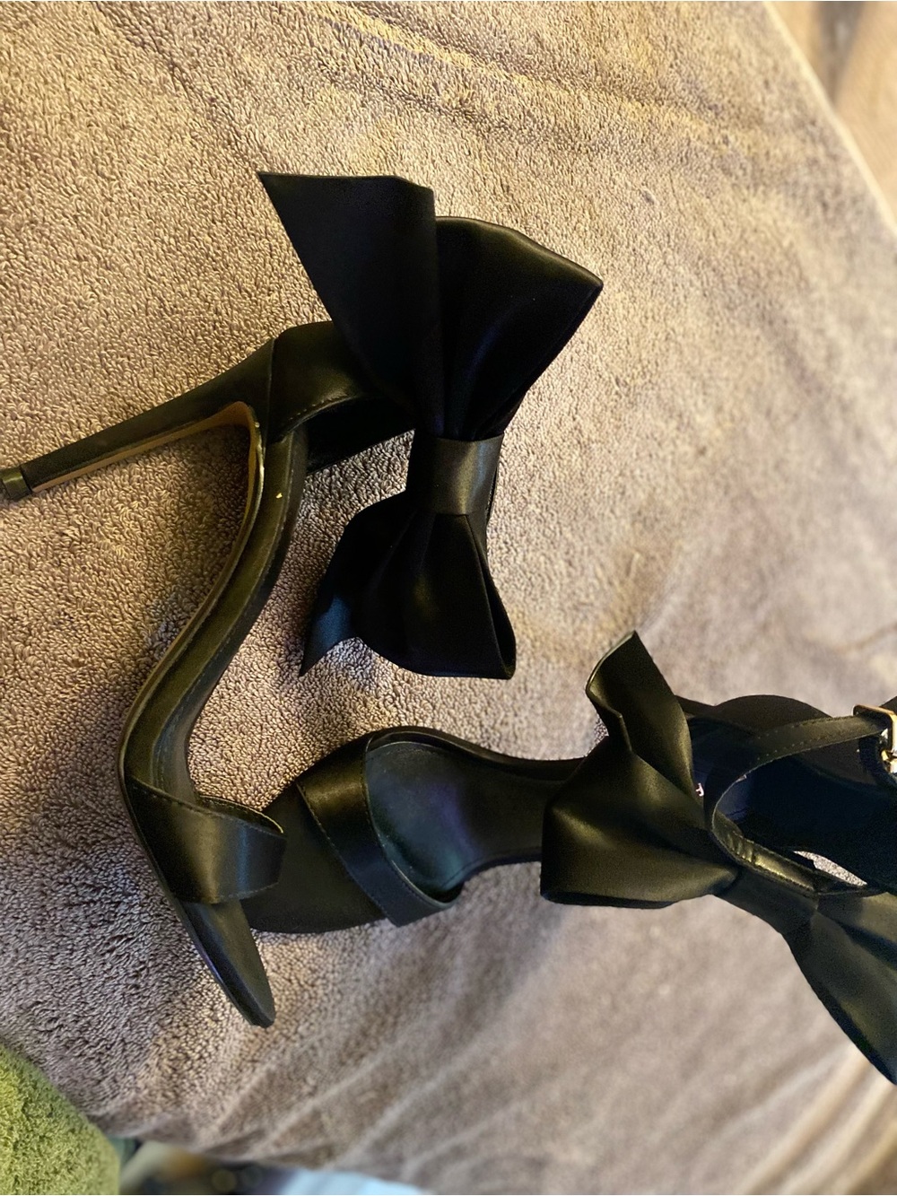 Express Black Bow Stiletto Heels for Women